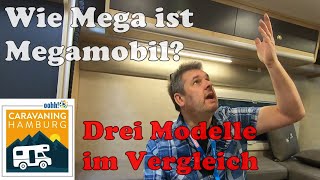 Megamobil  3 Konzepte im Vergleich Mega Classic Lounge und RE aktiv auf der 2023 OOHH Hamburg [upl. by Aerbma]