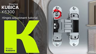 Tutorial di regolazione Cerniera a scomparsa KUBICA K6300 [upl. by Eelik]