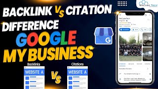 Backlink vs Citation  Difference  Google My Business [upl. by Hart665]