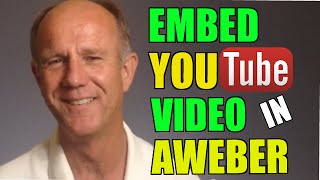 How To Embed A YouTube Video In Aweber  Tutorial [upl. by Naesyar480]