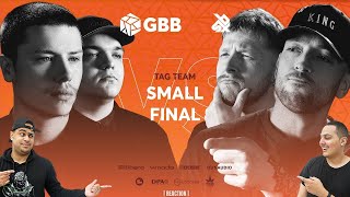 KOTCHA vs 16BITZEE  Grand Beatbox Battle 2019  Tag Team Small Final  REACTION [upl. by Acinej]