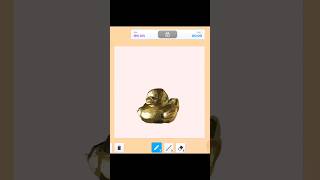 Golden Rubber Duck🏆반짝이는✨️황금 러버덕 그리는법art roblox speeddrawing gaming [upl. by Darreg]