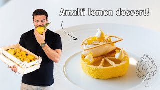 The perfect Italian dessert Amalfi lemon amp vanilla dessert  Fine dining  Michelin dessert [upl. by Ingvar]