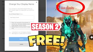 How to CHANGE YOUR FORTNITE NAME Season 2 [upl. by Dilisio]