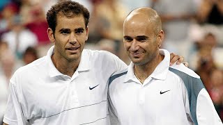 60fps Sampras v Agassi  US Open 2002 Final Highlights [upl. by Karolina]