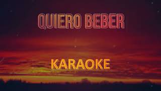 Agua Marina Quiero beber  Karaoke Pista Musical [upl. by Aehc]