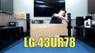 LG 2023 UR78 43quot Unboxing Setup Test and Review with 4K HDR Demo Videos 43UR78 [upl. by Tuhn50]