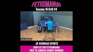 FETHOMANIA 16 Drill 4  Basic Exercise Blocking and Attacking Robot serves short backspin [upl. by Abercromby]