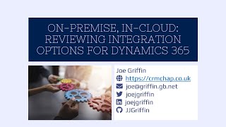 OnPremise InCloud Reviewing Integration Options for Dynamics 365 [upl. by Ryley]