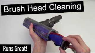 Dyson V6 Brush Head Disassembly [upl. by Ynohtnaed]