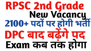 RPSC 2nd Grade New Vacancy 2024  RPSC 2nd Grade Vacancy 2024 [upl. by Andaira]