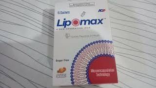 Lipomax sachetA NEW GENERATION this is very good sachet for woman using for iron folic acid [upl. by Rugg421]