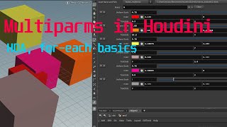 Multiparm in Houdini HDA and foreach basics tutorial [upl. by Mansoor]