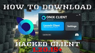 Download ONIX Hacked Client For Minecraft Bedrock 12015 OP [upl. by Aidroc269]