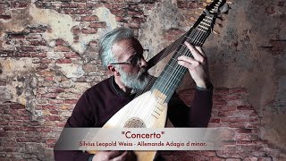 Weiss SL  Allemande Adagio  Alberto Crugnola Baroque Lute  Serie quotConcertoquot [upl. by Sidwell173]