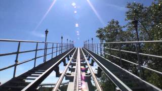 Shock Wave Roller Coaster POV Stand Up Front Seat View Onride Drayton Manor UK England [upl. by Tilly684]