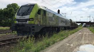 Güterzug mit Captrain 159 1023 und GATXFaccns [upl. by Tu676]