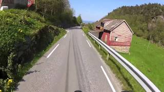 Small trip on my Yamaha XT600E motard in Norway With GoPro Hero 2 and external mic [upl. by Wei]