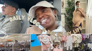 VLOG 11  A PREGNANT DAY IN MY LIFE  PREPPING FOR THE BABY  bwwm interracial couple [upl. by Ahsercul402]