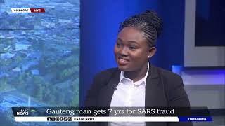 South African Revenue Service  Gauteng man jailed for defrauding SARS [upl. by Eelirem]