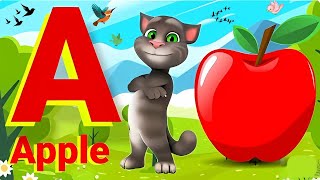 A for apple  अ से अनार  abcd  phonics song I a for apple b for ball c for cat  abcd song abcde [upl. by Aivatco]