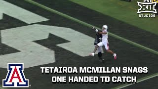 Tetairoa McMillan Plays Bully Ball on One Handed TD Catch [upl. by Rhodes]