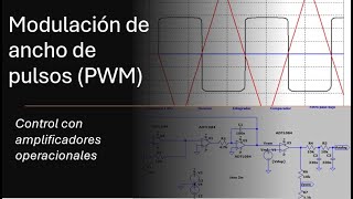 Modulación por ancho de pulsos PWM Con amplificadores operacionales [upl. by Alik]