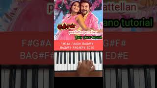 Paadatha Pattellam Remix songRudhranpiano cover with notes gvprakash ragavalaarans [upl. by Astiram]