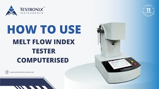 How to Use Melt Flow Index Tester Computerised [upl. by Olracnaig840]