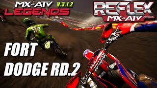 Mx vs Atv Reflex pack Fort Dodge Rd2  MX vs ATV Legends V312  125 lap  Open Race [upl. by Ycnej]