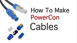 How to Make a Powercon Cable [upl. by Ainirtac911]