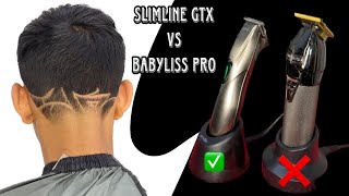 Babyliss pro Vs slimline GTX  andis trimmer  babyliss pro trimmer [upl. by Elinnet]