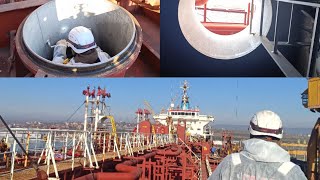 Inside the Cargo Tank of a Chemical Tanker After Emptying A CloseUp Look youtube lifeatseas [upl. by Eceirehs]