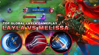 LAYLA VS MELISSA IN GOLDLANE  BEST BUILD 2024 LAYLA MOBILE LEGEND  EXPLAINED TUTORIAL [upl. by Chaim922]