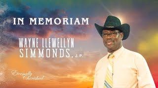 A Celebration of LIfe  Wayne Llewellyn Simmonds JP [upl. by Attenev573]