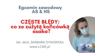 Częsty błąd na egzaminie praktycznym MED01 i MED02  końcówka do ssaka  co z nią zrobić [upl. by Lewls]