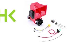 Air Horn Car Install and Relay Wiring Instructions [upl. by Avid802]