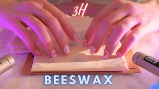 ASMR 3Hour Beeswax Wraps  Only Gentle Sounds for Sleep No Talking Tapping Scratching etc [upl. by Mindi]