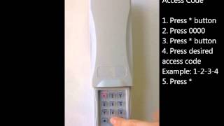 How to program the SOMMER wireless keypad [upl. by Travax247]