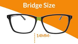 How to Read your Frames  Glasses Frame Size Guide [upl. by Eenalem348]