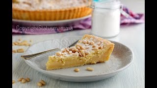 torta della nonna crostata con crema al limone e pinoli [upl. by Brena]