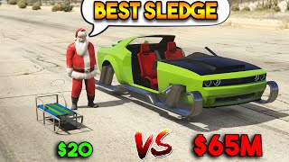 GTA 5 ONLINE  CHEAP VS EXPENSIVE WHICH IS BEST SLEDGE [upl. by Eve]