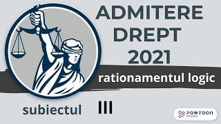 Admitere Facultatea de Drept UBB 2021 rationament logic exercitiul 3 [upl. by Audsley30]