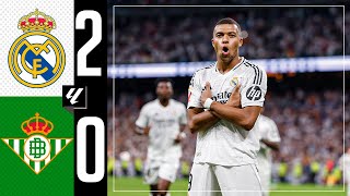 HIGHLIGHTS  Real Madrid 20 Real Betis  LaLiga 202425 [upl. by Odlanier]