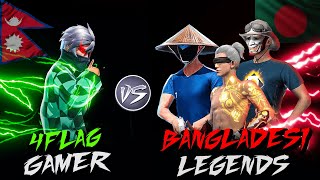 4FLAG GAMER Vs M1NX NS TWINS Bonex4 FF  1 Vs 3☠️ Fight for Legacy🔥 [upl. by Yrocaj576]