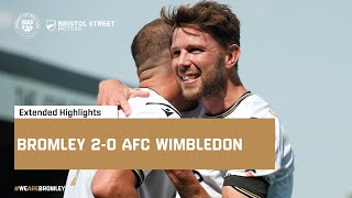 Extended Highlights Bromley 20 AFC Wimbledon [upl. by Jeramie339]