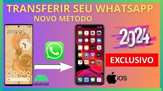 🚀NOVO Como transferir whatsapp de Android a iPhone16 SEM RESETAR de fábrica e SEM PERDER DADOS 2024 [upl. by Sedlik]