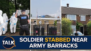 “Suspected Attacker May Have Loitered In The Area” Soldier Stabbed Near Army Barracks In Kent [upl. by Aiclef503]