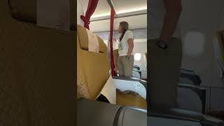 Passenger on Air India gets mad cause Economy Class passenger puts carryon in Business Class Cabin [upl. by Savill]