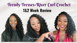 Trendy Tresses River Curl Crochet 12 Week Review [upl. by Drawe]